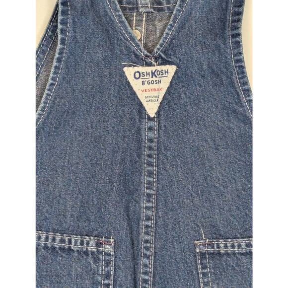 Vintage OshKosh B'gosh Kids Vestbak overalls Sz 2T Blue - Picture 4 of 6